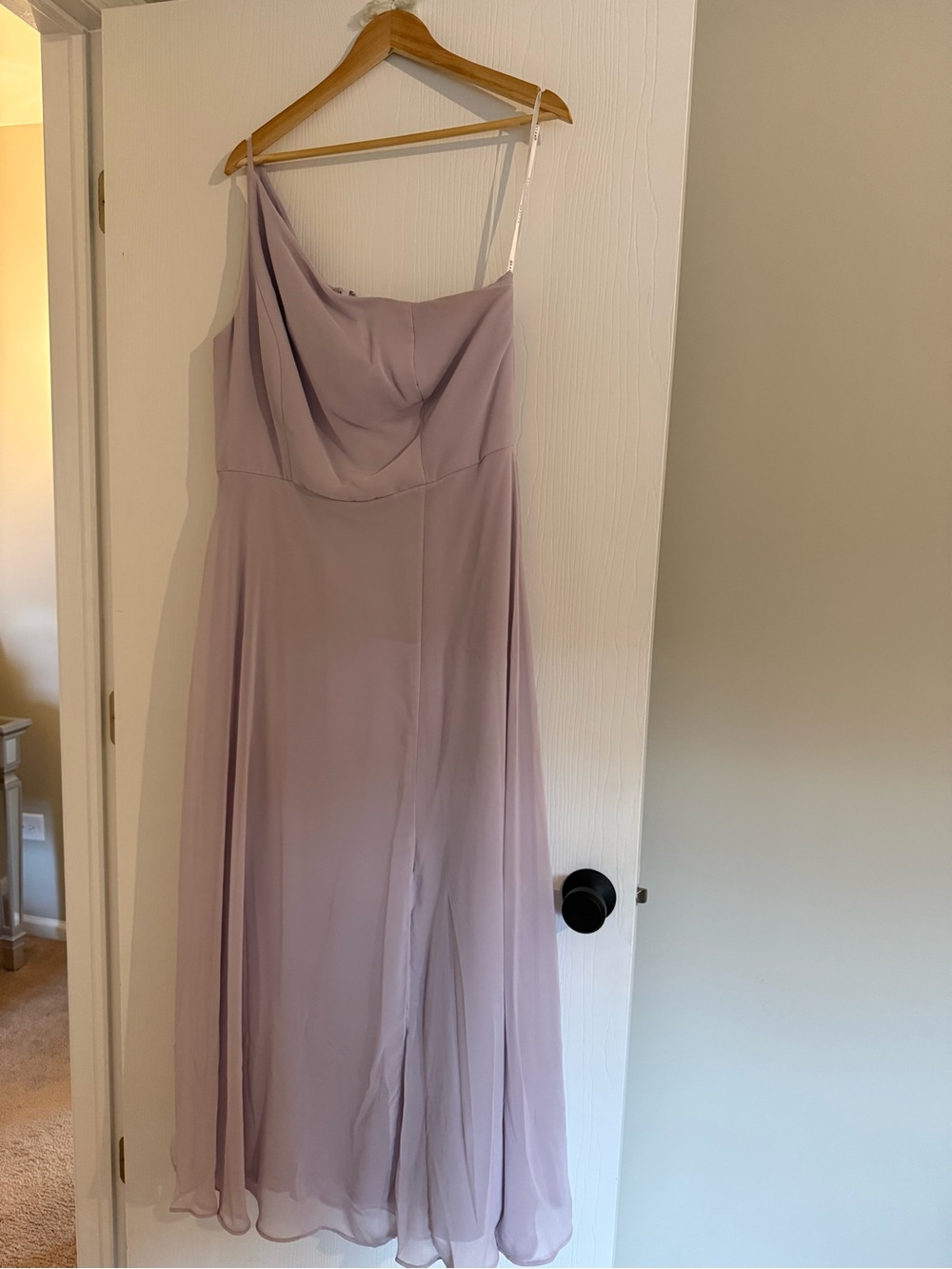Elegant Lavender One-Shoulder Dress